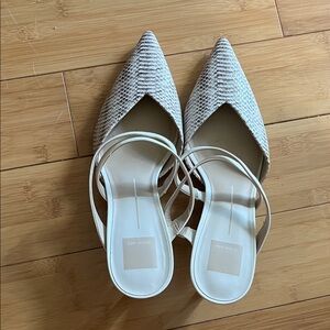 Dolce Vita Cream Textured Pointed-Toe Heels